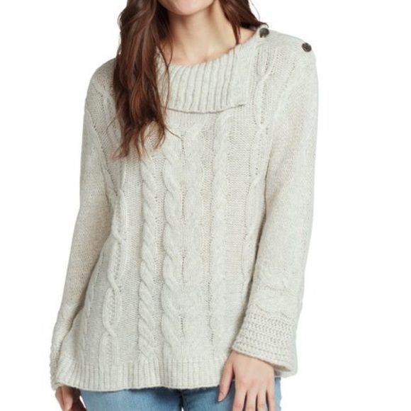 Vintage America Cable-Knit Joelie Cowl Neck Sweater size small NWT - Picture 2 of 13